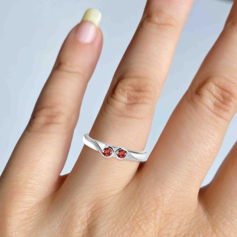 Scarlet Duo Grace Ring