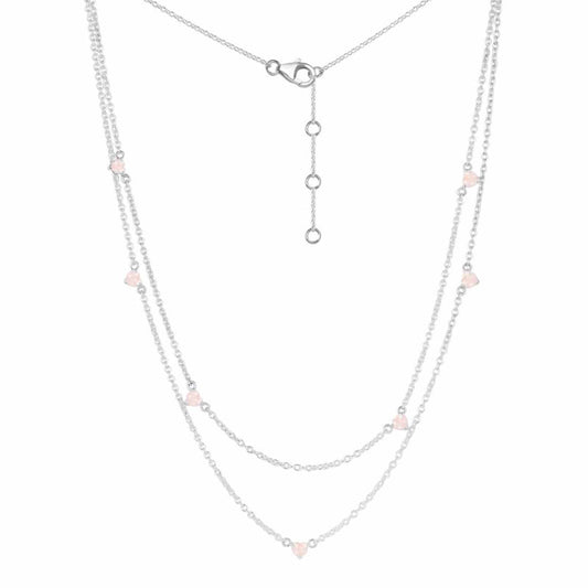 Blush Harmony Double-Layer Necklace