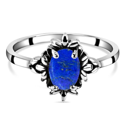 Celestia Sunburst Aqua Ring