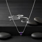 Aurelia Triangle Amethyst Pendant Necklace