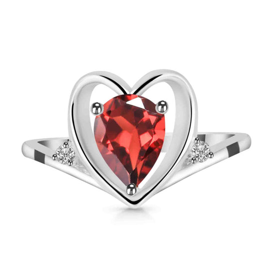 Crimson Heart Empress Ring