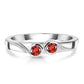 Scarlet Duo Grace Ring