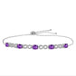Royal Amethyst Link Bracelet