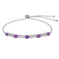 Royal Amethyst Link Bracelet