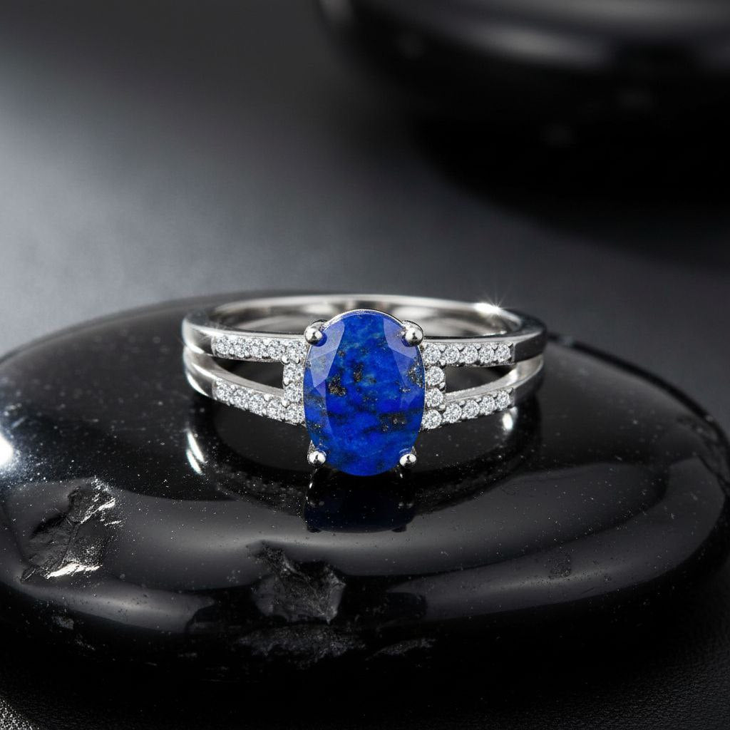 Aqua Lotus Bloom Ring