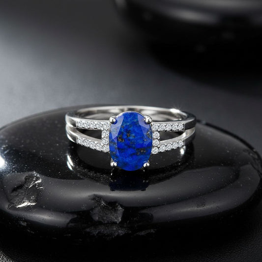 Aqua Lotus Bloom Ring