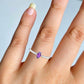 Amethyst Solis Minimal Ring