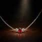 Crimson Grace Teardrop Necklace