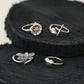 "Nature's Charm" Dainty Silver Ring Set of 4 - 925 Sterling Silver