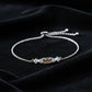 Celeste Line 925 Sterling Silver Adjustable Bracelet