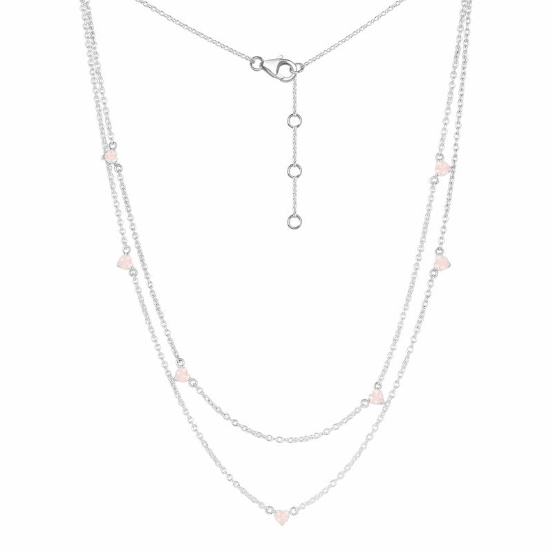 Blush Harmony Double-Layer Necklace