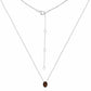 Smoky Halo Solitaire Necklace – 925 Sterling Silver