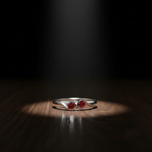 Scarlet Duo Grace Ring