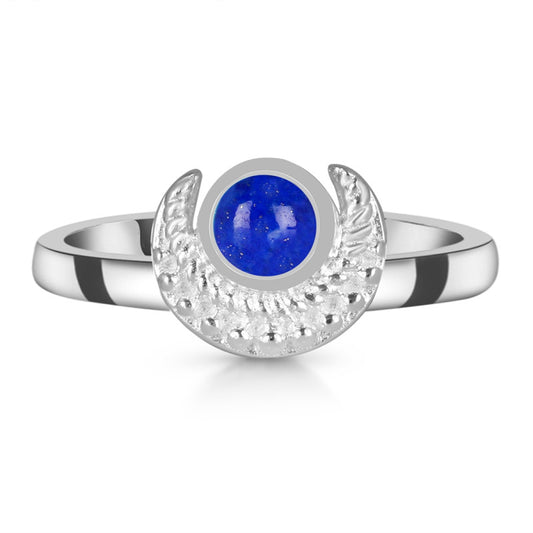 Luna Crescent Aqua Ring